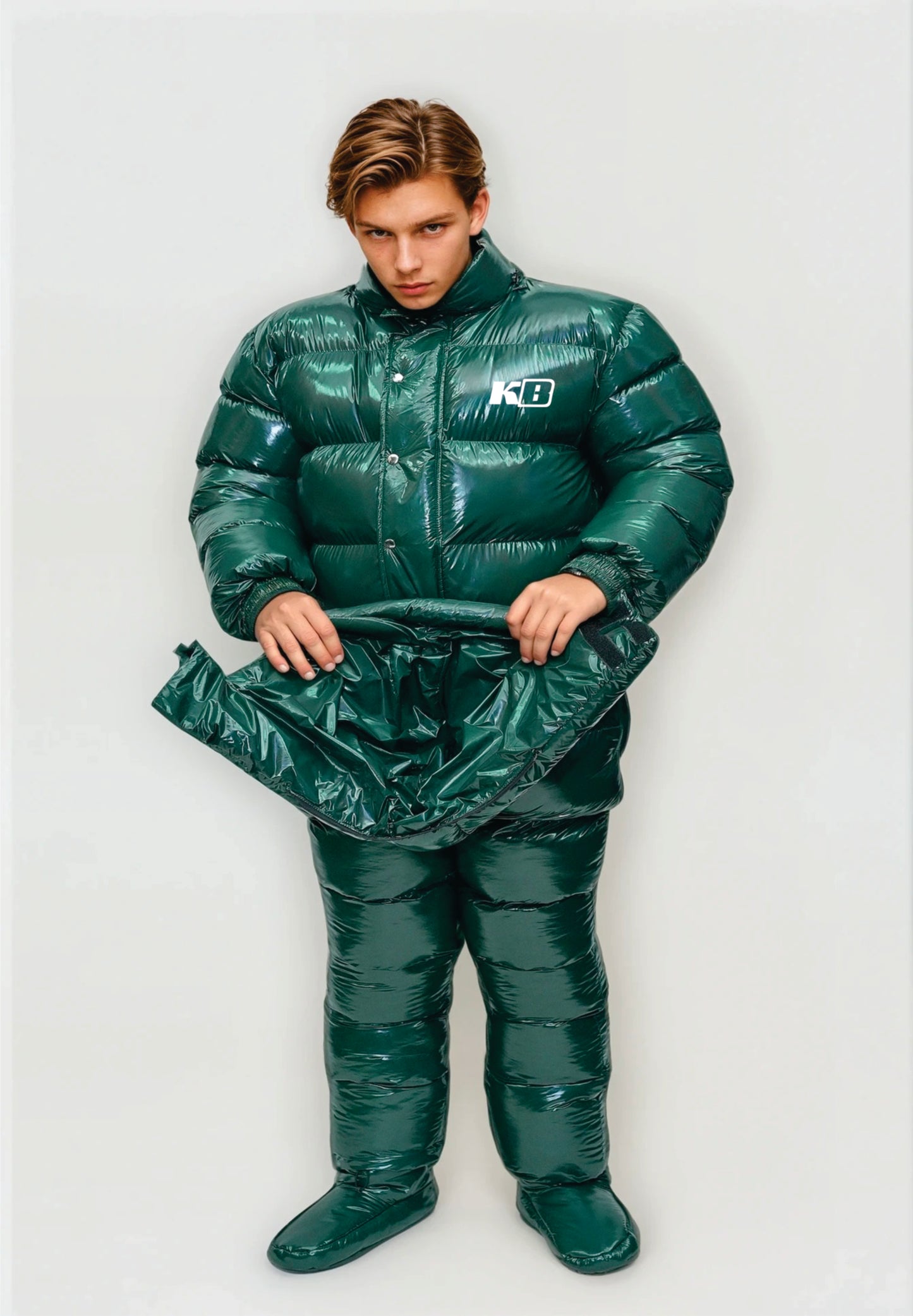 Winglow Shiny Nylon Down Suit